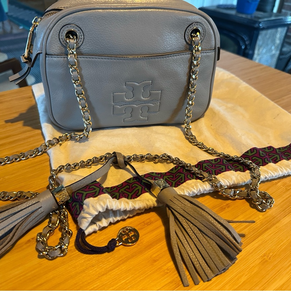 Tory Burch Crossbody double gold chain bag